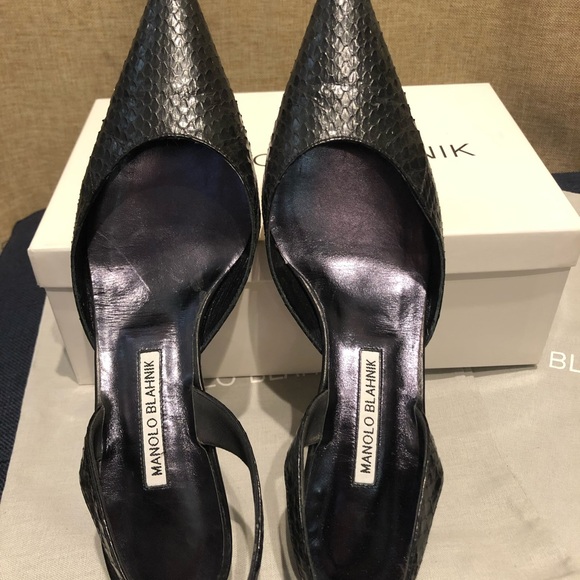 Manolo Blahnik Slingbacks - Picture 5 of 11